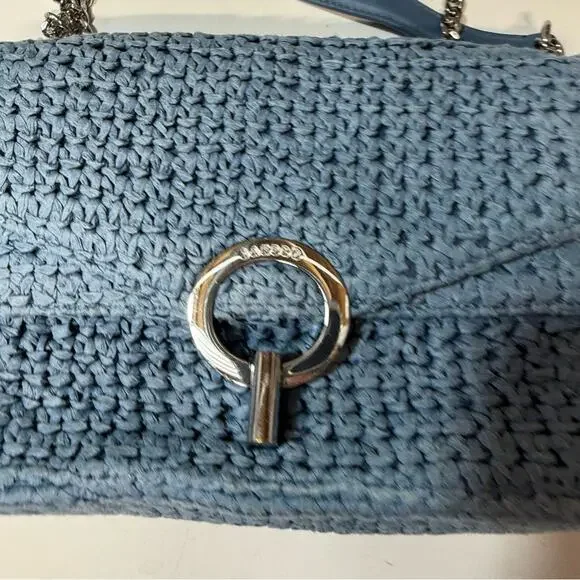 Sandro RAFFIA YZA BAG blue - Picture 3 of 9